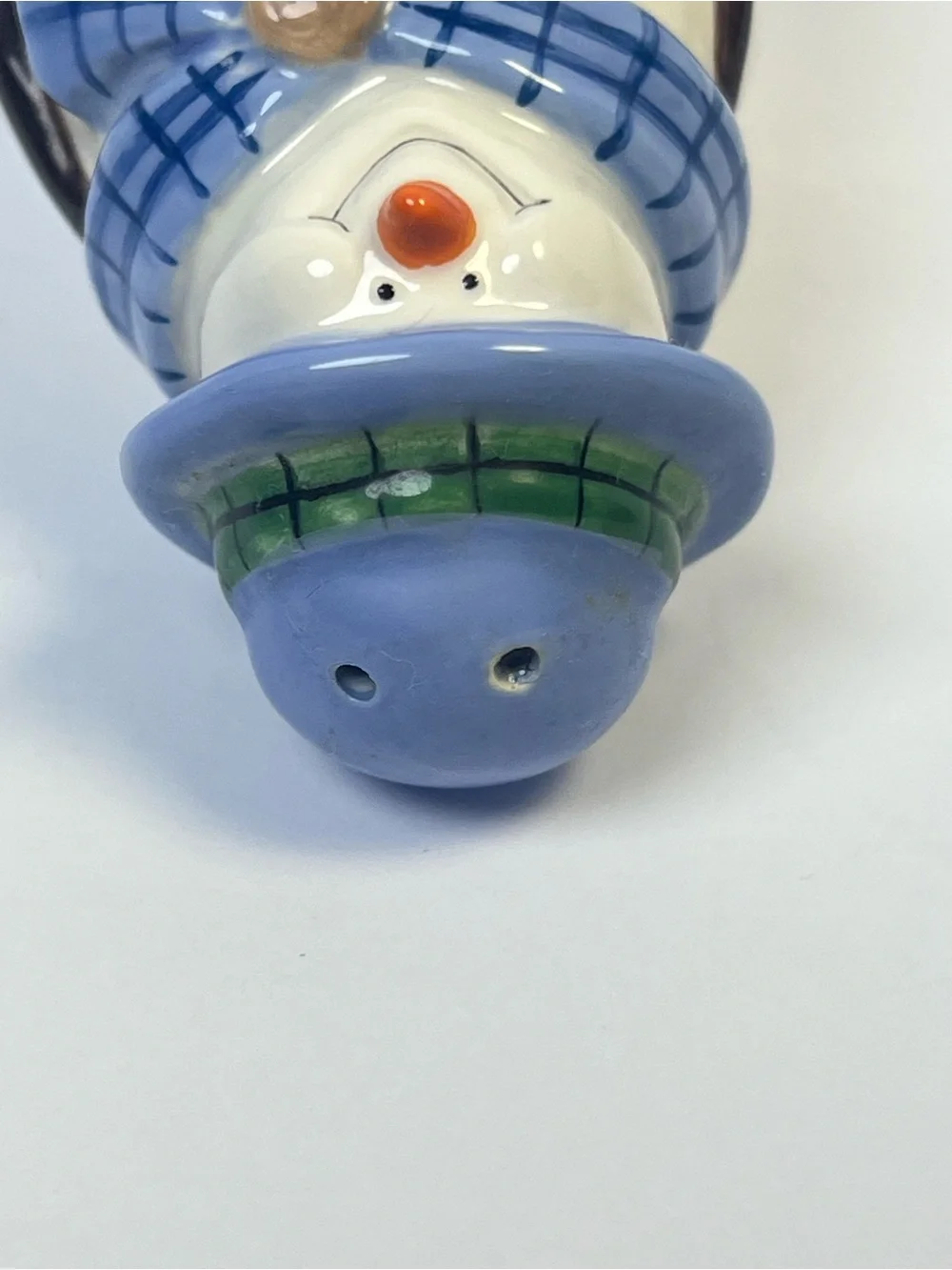 Ceramic Snowman Salt & Pepper Shakers Christmas Holiday Set Vintage